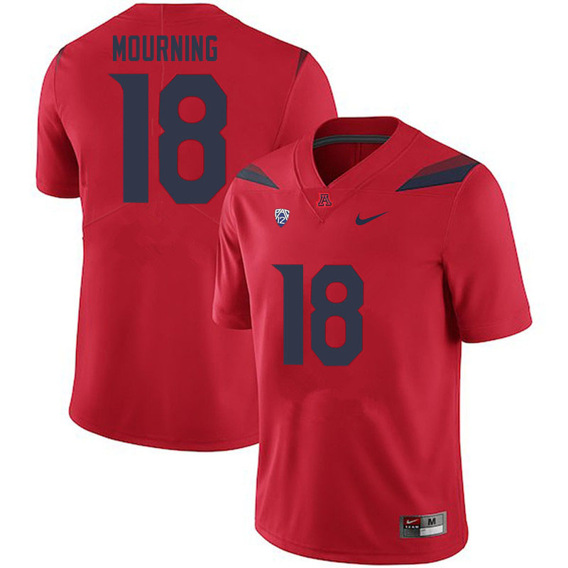 Men #18 Derick Mourning Arizona Wildcats College Football Jerseys Sale-Red